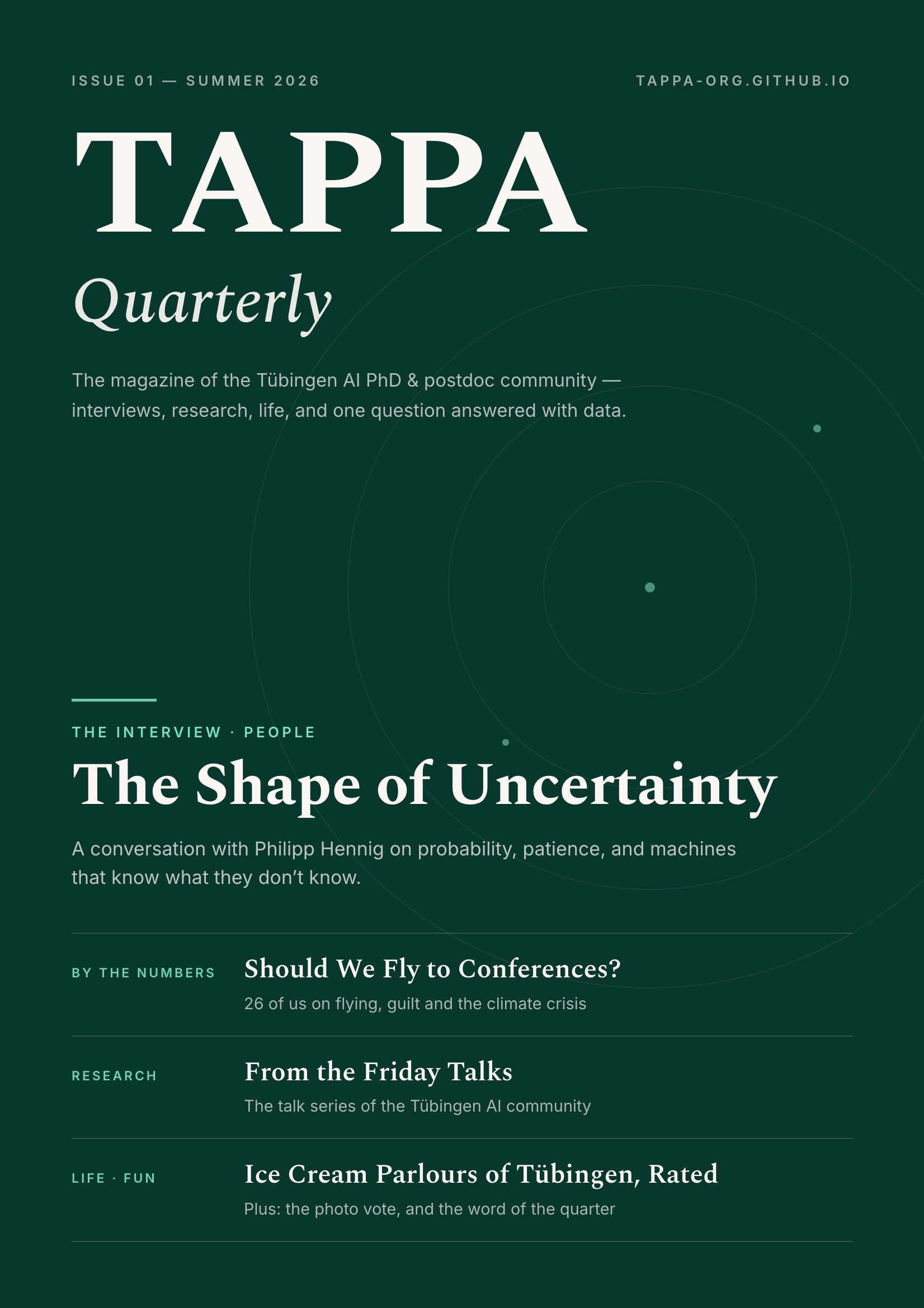 Read Tappa Quarterly, Issue 1